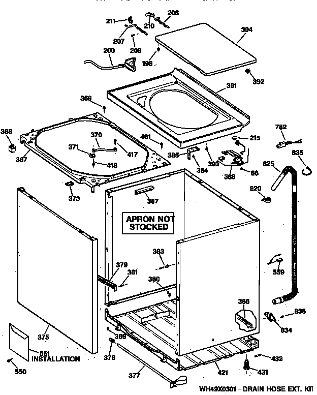 Cabinet, cover & front panel