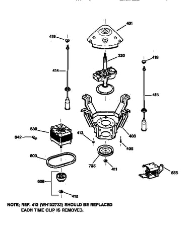 Suspension, pump & drive components