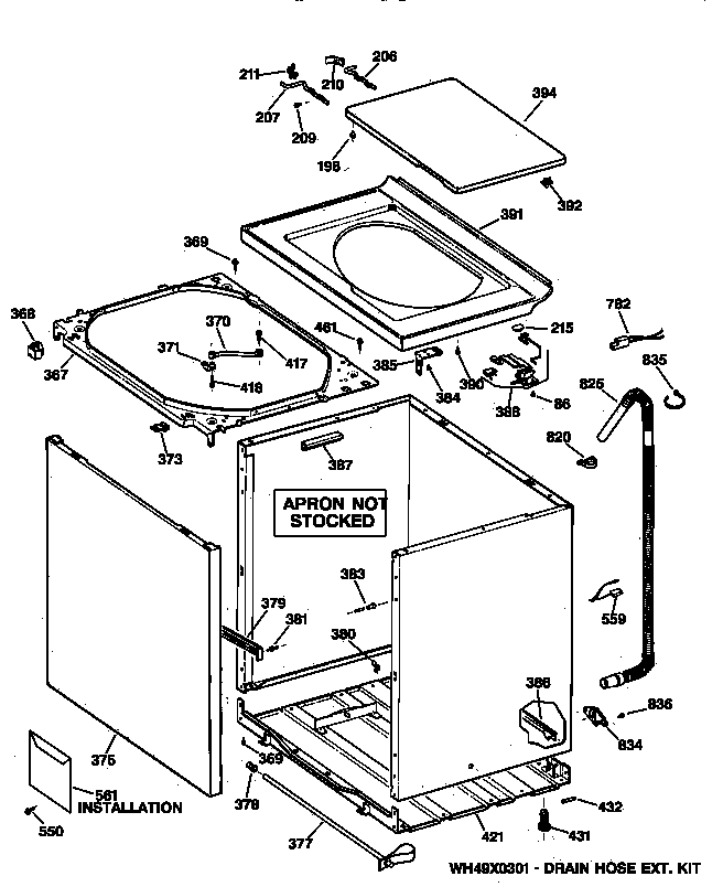 Cabinet, cover & front panel