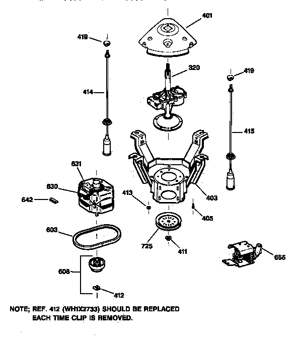 Suspension, pump & drive components