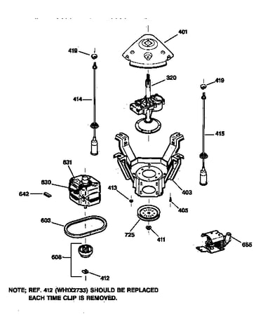 Suspension, pump & drive components