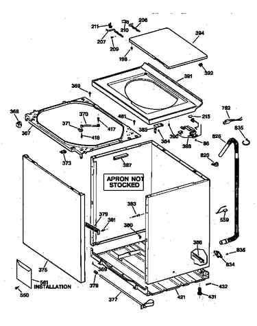 Cabinet, cover & front panel