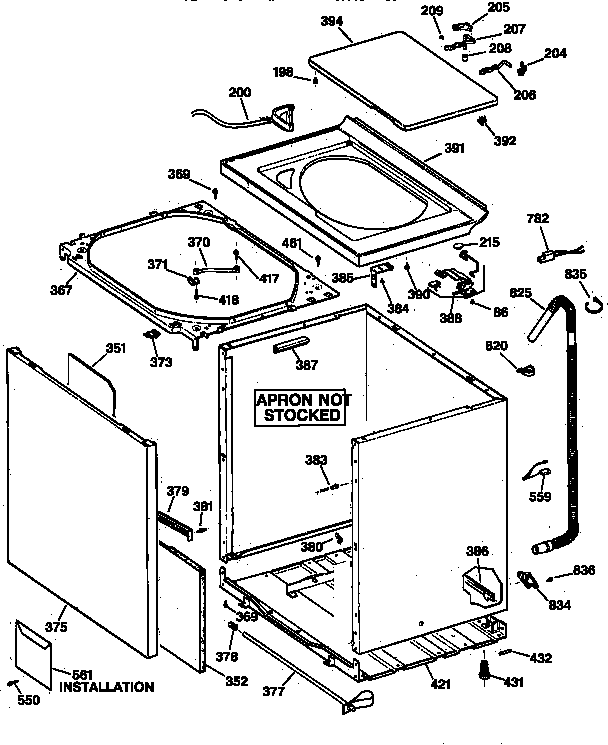 CABINET, COVER & FRONT PANEL