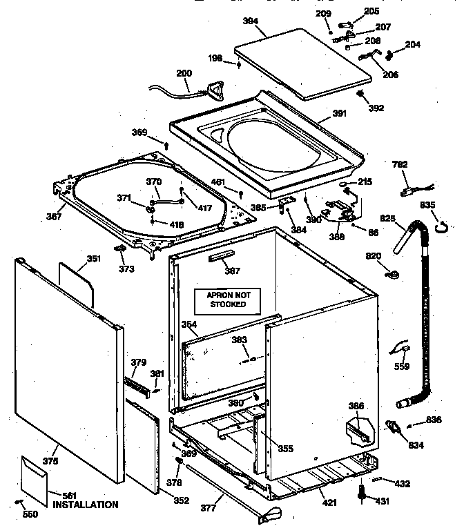 Cabinet, cover & front panel