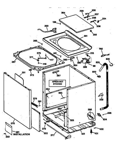 Cabinet, cover & front panel