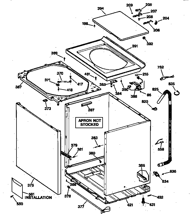 Cabinet, cover & front panel
