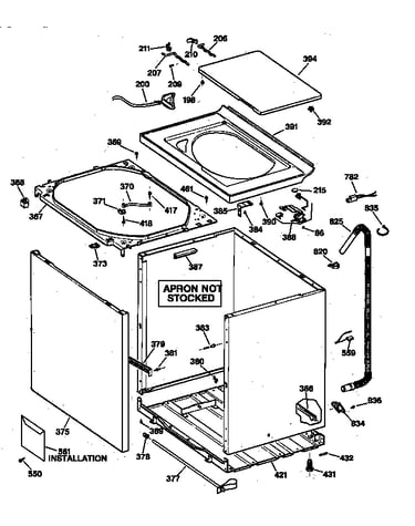 Cabinet, cover & front panel