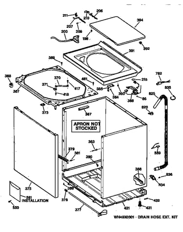 Cabinet, cover & front panel