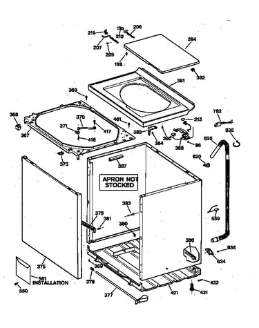 Cabinet, cover & front panel