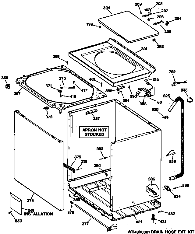 Cabinet, cover & front panel