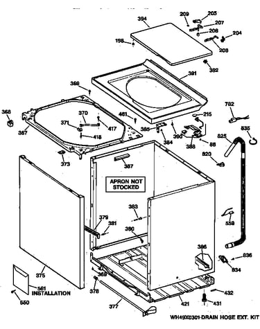 Cabinet, cover & front panel