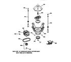 GE YVXR1040V0WW suspension, pump & drive components diagram