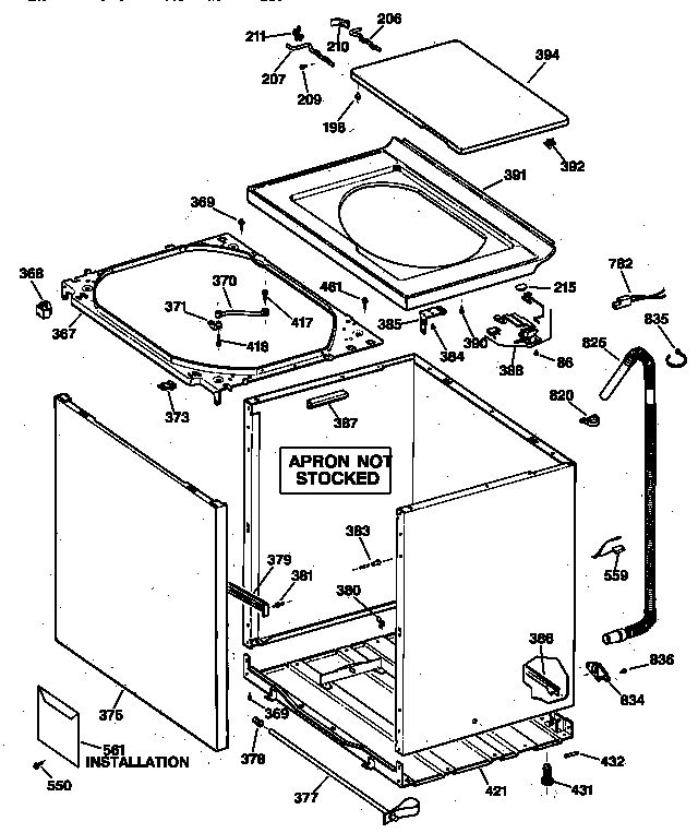 Cabinet, cover & front panel