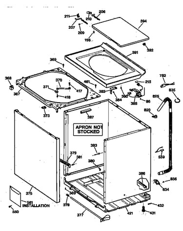 Cabinet, cover & front panel
