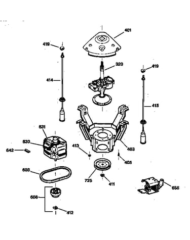 Suspension, pump & drive components