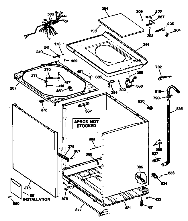 Cabinet, cover & front panel