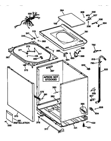 Cabinet, cover & front panel