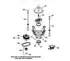 GE WCCB2050V0AC suspension, pump & drive components diagram
