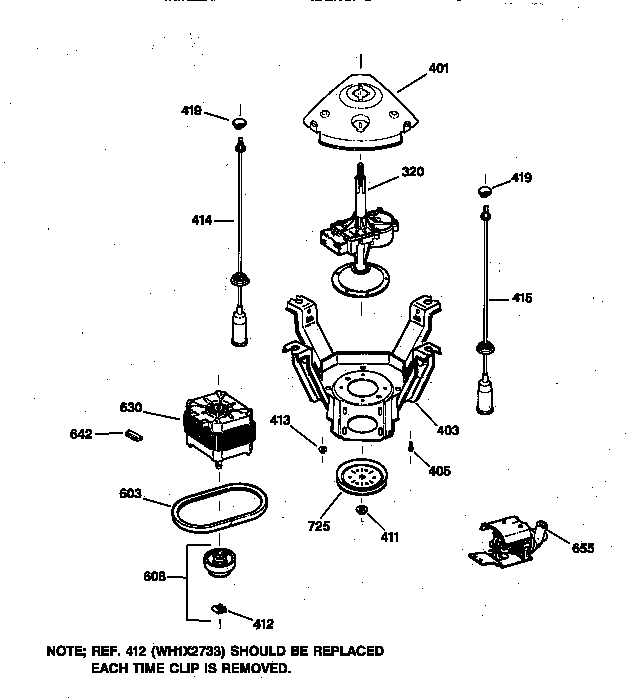 Suspension, pump & drive components
