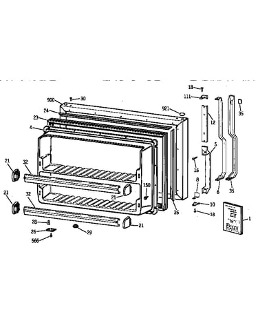 Freezer door