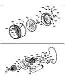 Drum, heater asm., blower & drive asm.