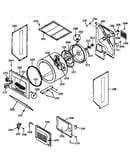 Dryer-cabinet, drum & heater