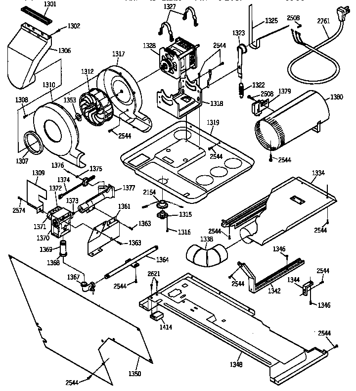 Dryer-motor, blower & belt