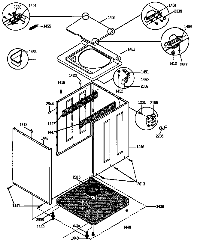 Washer cabinet