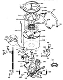 Washer-tubs, hoses & motor
