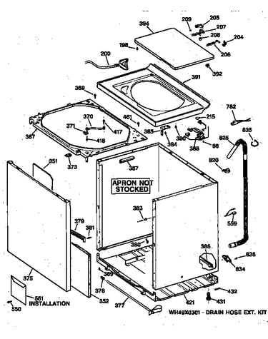 Cabinet, cover & front panel