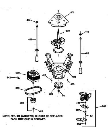 Suspension, pump & drive components
