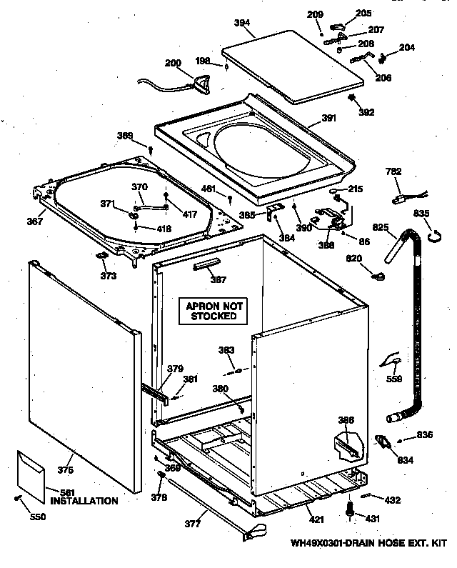 CABINET, COVER & FRONT PANEL