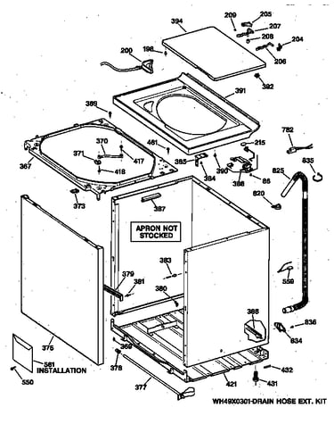 Cabinet, cover & front panel