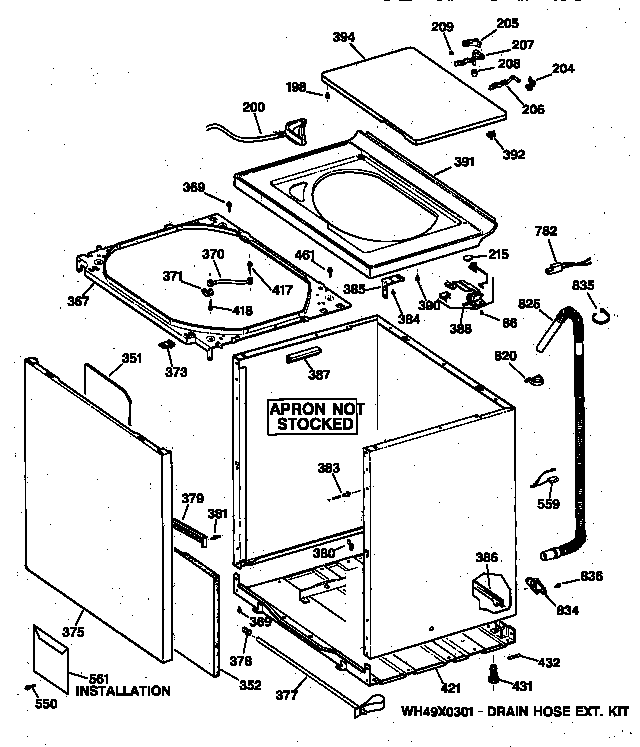 Cabinet, cover & front panel