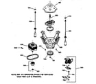 GE WPXQ3090TAWW suspension, pump & drive components diagram