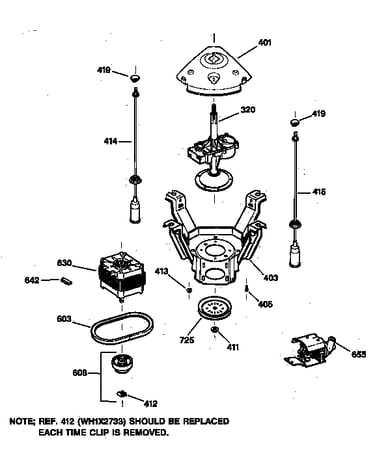 Suspension, pump & drive components