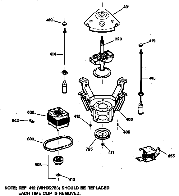 Suspension, pump & drive components