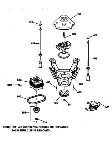 Suspension, pump & drive components