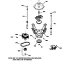 GE WJXR2080TAWW suspension, pump & drive components diagram