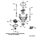 GE WCSR2070TAWW suspension, pump & drive components diagram