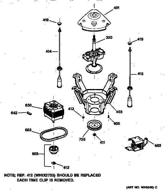 Suspension, pump & drive components