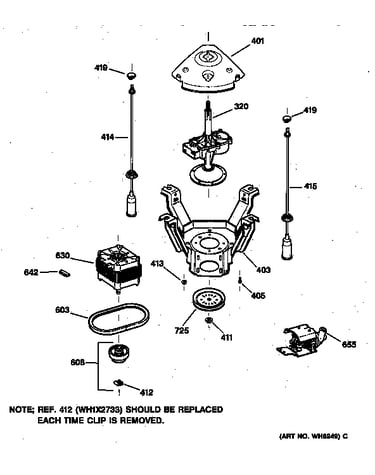 Suspension, pump & drive components
