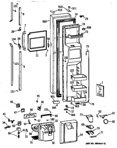 Freezer door