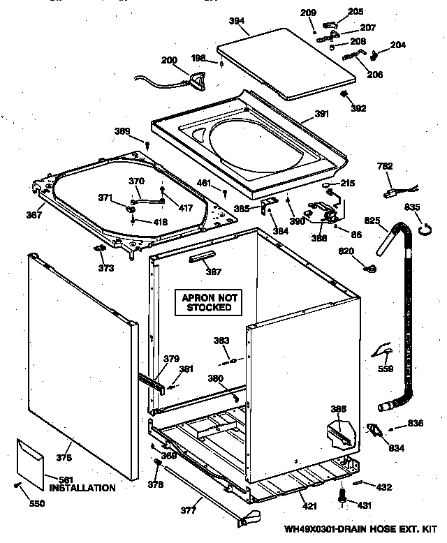 Cabinet, cover & front panel