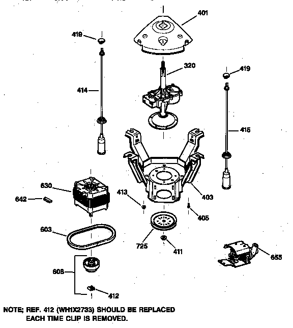 Suspension, pump & drive components