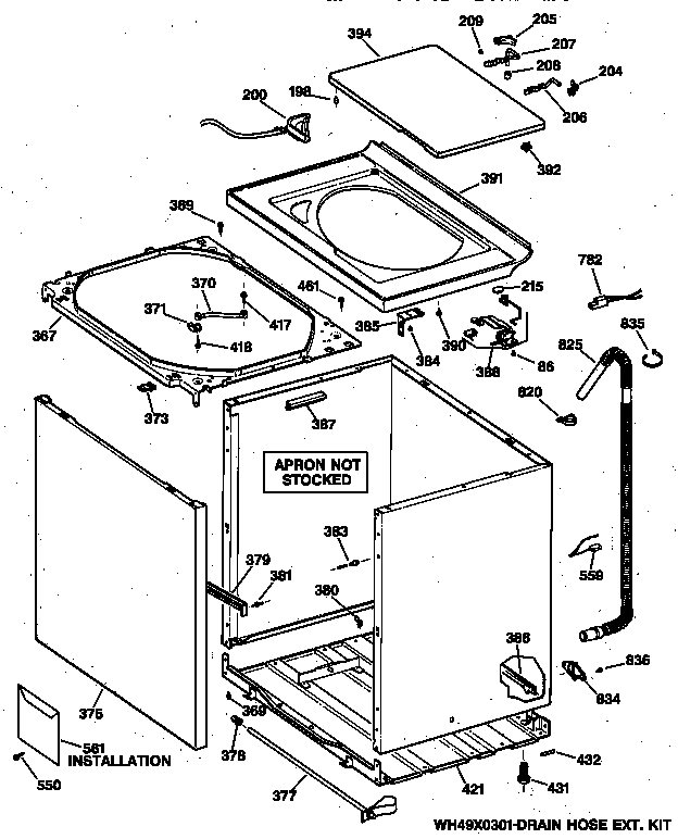 CABINET, COVER & FRONT PANEL