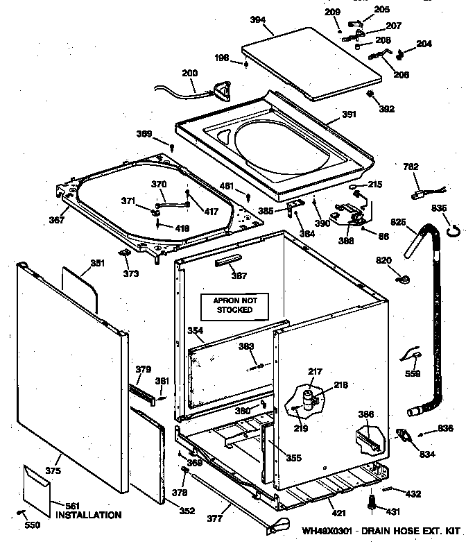 CABINET, COVER & FRONT PANEL