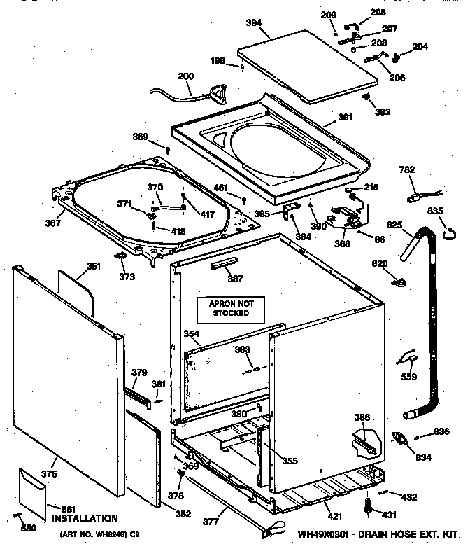 Cabinet, cover & front panel