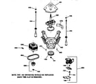 GE WISR309DTAWW suspension, pump & drive components diagram