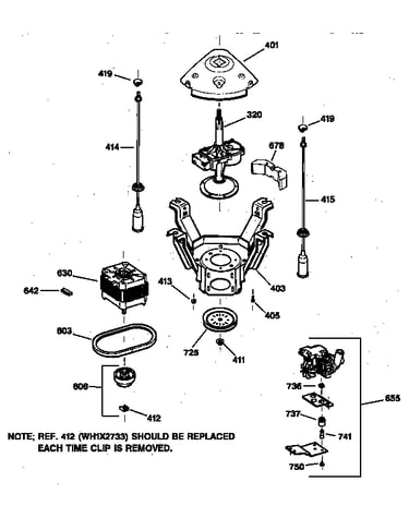 Suspension, pump & drive components